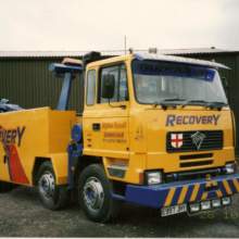 We purchased this Foden 4000 series 8x4 double drive with a 14lt Cummins and a 13 speed gearbox from H.J Leas to convert into a recovery truck for our own use. On the chassis we designed and built the equipment used for recovery including a 20 ton winch and extendable jib.