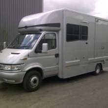This Iveco daily horse box was built by ourselves to carry 2 horses and included a small living area to our customer’s specifications.