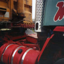 This vehicle, an ERF B series, was involved in an accident at junction 16 on the M6, the trailer turned on its side twisting the chassis on the truck. We were called out to recover the vehicle and put the trailer back on to its wheels. Once we recovered this vehicle back to the workshop we stripped it and fitted new chassis rails, we then rebuilt and tested it ready to return to the owner.