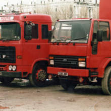 Chris Hourie was a regular customer of ours having his vehicle serviced and maintained by us. He had Ford Cargo’s and ERF’s; this one was hit by a car and rolled on its side.