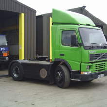 G Force Fuels asked us to make them a truck to take their fuel tanker. So we bought them a Volvo, extended the chassis and fitted a tag axle. We then fitted them the tank and pumping equipment.