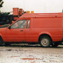 A picture of another van we used within our business was a Ford Escort van. This was also used for roadside repair and collecting spares.