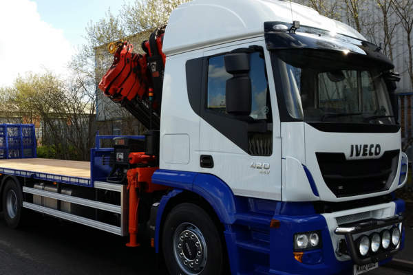 Iveco Conversion New Body Hydraulic Beaver Tail and Hiab Crane