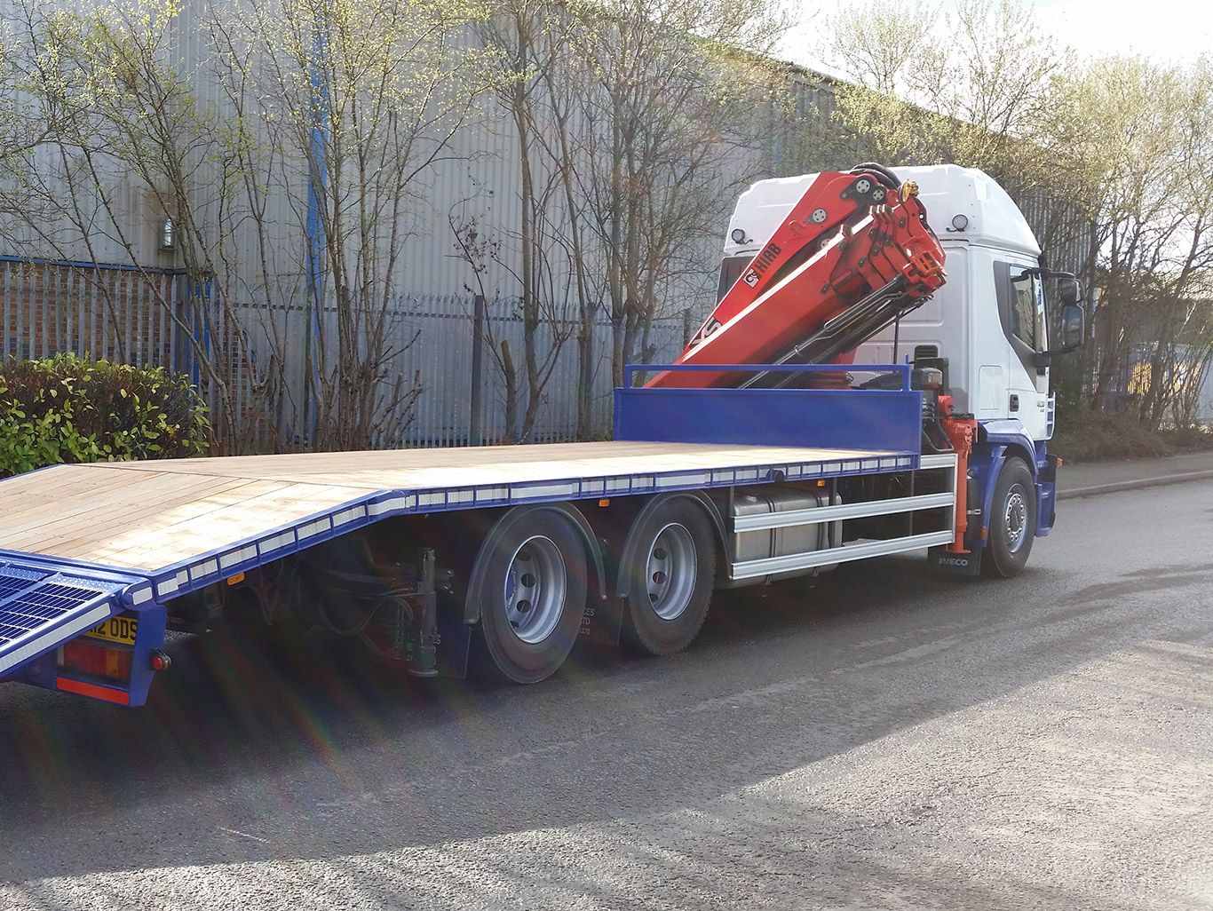 Iveco Conversion New Body, Hydraulic Beaver Tail and Hiab Crane