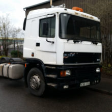 This photo was the last we saw of this ERF EC complete before it was sold, stripped and made into a trailer and the engine used to power a water pump.