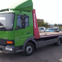 This Mercedes was converted by ourselves from a box van to a slide bed for a local recovery firm.
